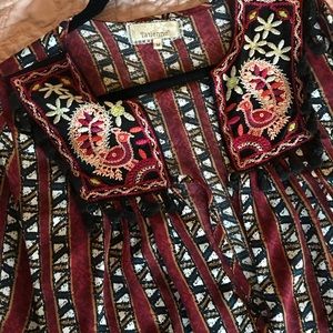 Bohemian red tunic